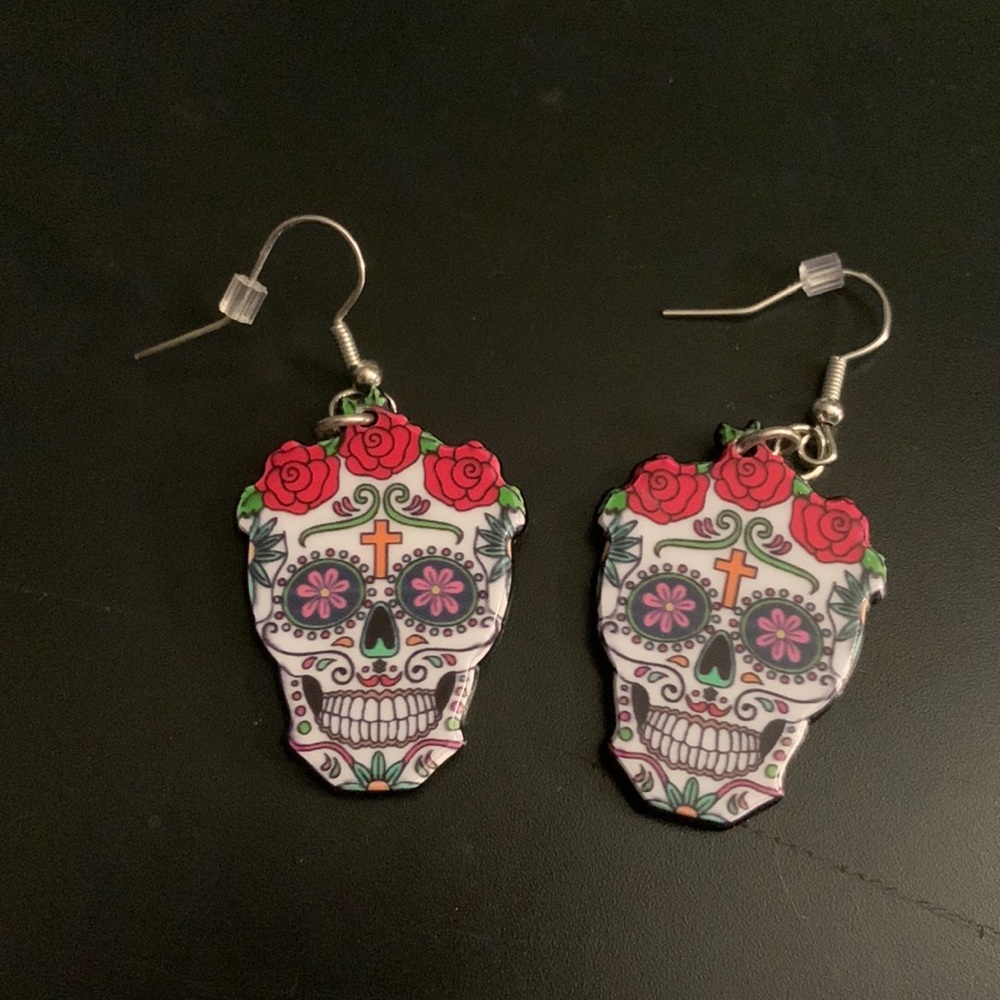 Sugar skull earrings